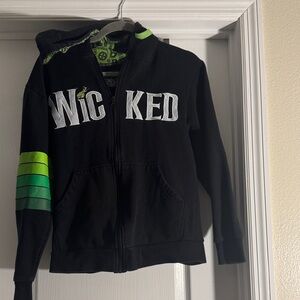 “Wicked” Black and Green Hoodie